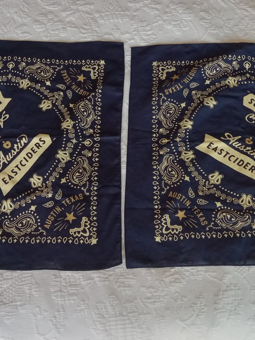 Pair of 100% COTTON Bandanas - brand new!